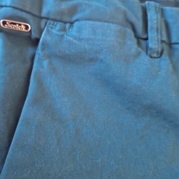 Scotch & Soda Womens Shorts Forest Green High Rise Belt Loops Preppy Size 32 W - Picture 3 of 10